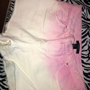 Dip dye shorts